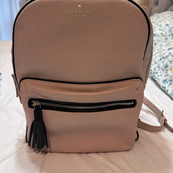 Kate Spade Blush and Black Backpack - Picture 2 of 10